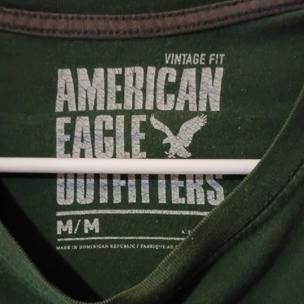 American Eagle Outfitters Forest Green Short Sleeve Tee